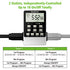 Outlet Timer, NEARPOW Dual Digital Light Timer with 2 Independently-controlled Outlets, 18 ON/OFF Programs, 24-Hour and 7-Day Programmable,Indoor Heavy Duty Electrical Timer Switch, 3 Prong, 15A/1800W
