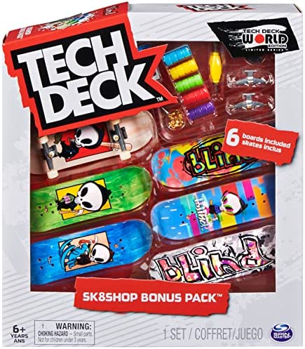 TECH DECK, Ultra DLX Fingerboard 4-Pack, Element Skateboards, Collectible and Customizable Mini Skateboards, Kids Toy for Ages 6 and up
