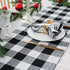 ARKSU Buffalo Plaid Napkin 12X12inch,Set of 10,Black and White Check Napkin for Christmas,Thanksgiving Decor
