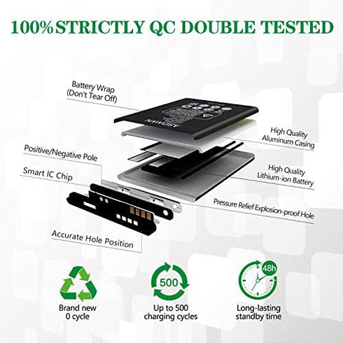 ASDAWN KE40 Battery Replacement for Motorola Moto E6, Battery for Motorola Moto E6 XT2005 XT2005-1 XT2005-3 XT2005-4