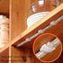 Threetwofour 100 Pack Double Installation LED Strip Light Mounting Bracket Self Adhesive LED Clips Use for 8-10mm/0.31-0.39in Width LED Strip Light with 102PCS Screws