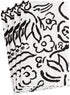 Caspari Matisse Paper Guest Towel Napkins in Black - Two Packs of 15