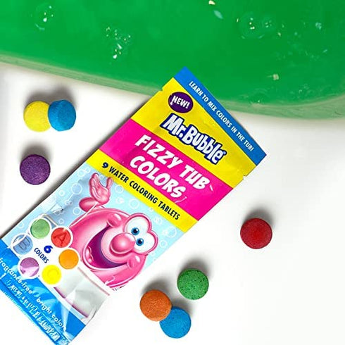 Mr. Bubble Fizzy Tub Colors (12 Packets, 9 Tablets Each)