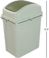 Asking 1.8 Gallon Small Trash Can with Swing-top Lid, Plastic Garbage Bin, Green