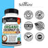 Coconut Oil Capsules 2000mg - Organic Pure Extra Virgin Unrefined Cold Pressed & Non-GMO for Healthy Skin Nails Weight Loss Hair Growth Brain Health Bloat Blood Pressure Anti Aging Digestion - 120ct