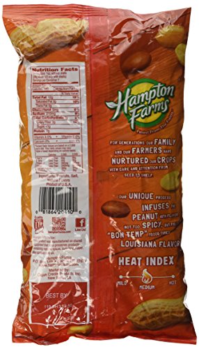 Hampton Farms Cajun Hot Nuts, Spicy Roasted in the Shell - 10 oz