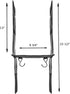 Hanging Locker Shelf Organizer with 2 Hooks and 4 Small Pockets