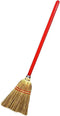 Rocky Mountain Goods Small Broom for Kids and Toddlers - Solid Wood Handle with 100% Natural Broom Corn bristles - Ideal Kids Size 34 - Heavy Duty Durability - Toy Broom (1)