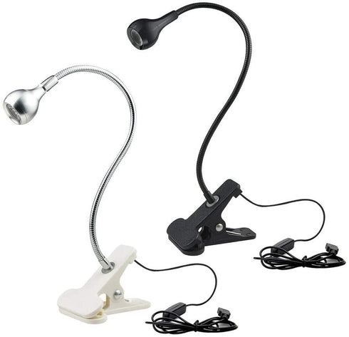 Clip on Light Reading Lights,Desk Lamps, Eye Protection Kids Desk Lamp, Flexible Night Light Reading Lamp,Desk Lamp(Black White)