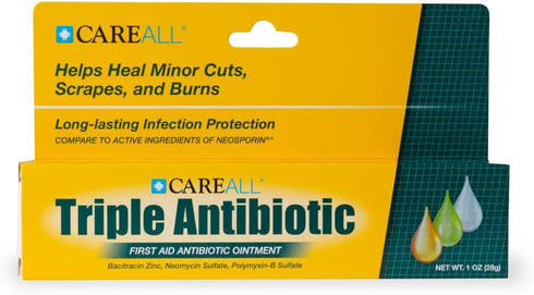CareALL® 1oz Triple Antibiotic Ointment, First Aid Ointment for Minor Scratches and Wounds and Prevents Infection, Compare to The Active Ingredients of Leading Brand