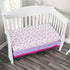 Baby Girl Fitted Crib Sheet Princess Storyland, 100% Soft Breathable Microfiber Baby Sheet, Fits Standard Size Crib Mattress 28in x 52in, Nursery Sheet