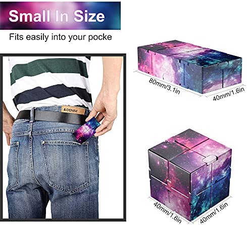 ss shovan Infinity Cube Fidget Toy, Hand Killing Time Transform Cubes Magic Cubes for Stress, Anxiety Relief and Kill Time, Relaxing Hand-Held Fidget Toy