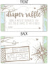 50 Adventure Awaits Diaper Raffle Tickets for Baby Shower - Invitation Inserts