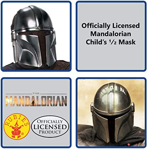 Rubie's Star Wars The Mandalorian Beskar Armor Children's Half-Mask
