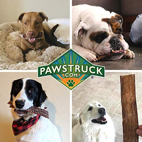 Joint Health Beef Jerky Dog Treat Chews - Gourmet, Fresh & Savory Beef Gullet Jerky - Naturally Rich in Glucosamine and Chondroitin - Promotes Healthy Joints and Tissue Growth (4-6" (25 Pack))