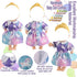 Girl Doll Clothes and Accessories 12 Sets Doll Clothes for 12 Inch Dolls Alive-Baby Doll Clothes Dress Pajamas Swimsuits Lovely Baby Doll Outfits Accessories for Christmas Birthday for Little Girl
