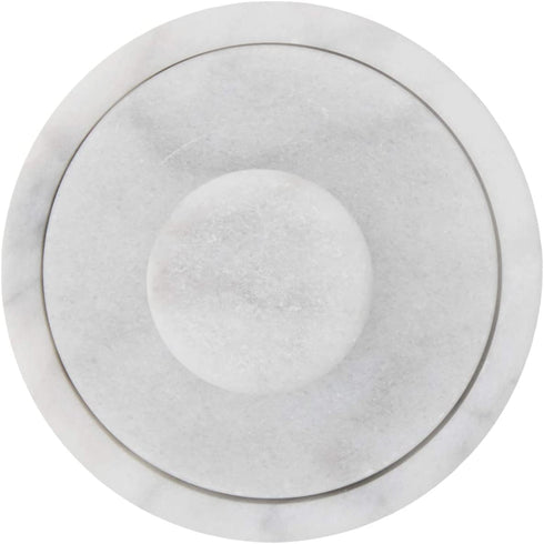 Fox Run Marble Salt Cellar, White 3" x 3"