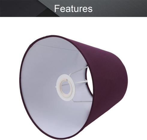 Othmro Lamp Shade 5.12 inch Small Fabric Floor light decoration Replacement Lamp shade for Table Lamp and Floor Light E14 Base Fabric Hand Crafted-Purple (1 PCS)