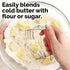 Zulay Kitchen Dough Blender - Stainless Steel Pastry Cutter, Heavy Duty Dough Cutter With Blades, Pastry Blender And Butter Cutter - Pastry Cutter For Baking (Red)