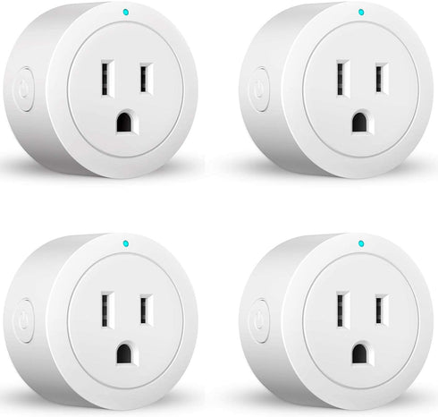 Smart Plug Amysen - Alexa, Echo & Google Home – Only WiFi 2.4G (4- Pack)