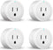 Smart Plug Amysen - Alexa, Echo & Google Home – Only WiFi 2.4G (4- Pack)