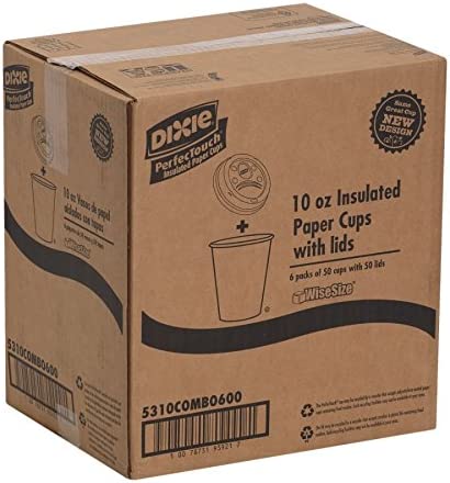 Dixie DXE5310COMBO600 White Perfectouch Cup - 50 Pieces