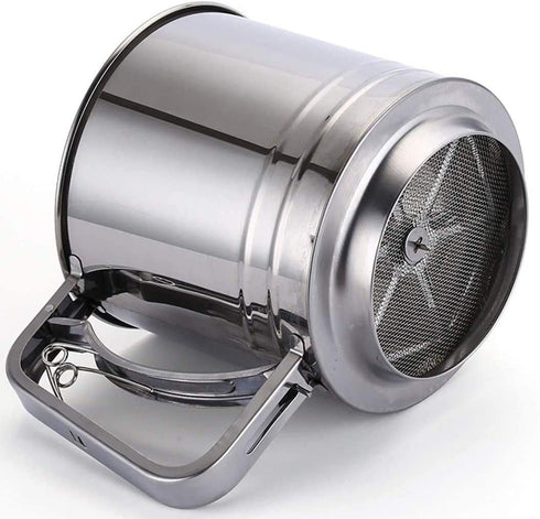 Flour Sifter Stainless Steel Large Sifter for Baking and Powdered Sugar Sifter Flour Sieve 4 Cup