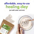 Cosmic Element Calcium Bentonite Clay Powder, Vegan Bentonite Clay Food Grade, Healing Clay for Face Mask Skin Care Detox, Clay Mask for Blackheads and Pores, 4 ounce