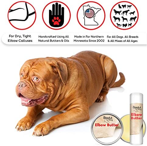 The Blissful Dog Elbow Butter Moisturizes Your Dog's Elbow Calluses - Dog Balm, 2-Ounce