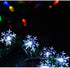 Homeleo Solar Powered Snowflake Lights, Outdoor Christmas Snowflake Decorations, Waterproof String Lights for Trees Ornaments Garden Patio Yard Pathway Decoration(Cold White,30 ft,50 LEDs)