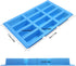 SENHAI 3 Pack Narrow Rectangle Silicone Molds, 12-Cavity Flexible and Non-stick DIY Protein Bars Energy Bar Cereal Bar Maker Chocolate Cake Loaf Brownie Cheesecake Baking Pans - Pink, Blue, Purple