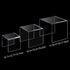 CECOLIC Clear Acrylic Riser Display Stand, Acrylic Display Riser Stand Shelf for Pops Figures, Amiibo, Jewelry, Candy, Cupcake, Dessert (5x6x7'')