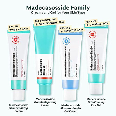 A'PIEU Madecassoside Skin-Repairing Cream 1.69 fl oz (50ml) with Centella Asiatica and Niacinamide | Natural Madeca Cream for Intense Hydration and Soothing