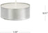 Amazon Basics 200-Pack Unscented Tealight Candles - 4 Hour Burn Time - White