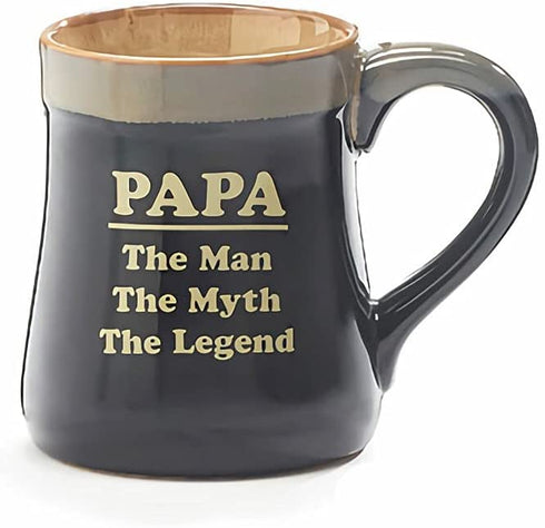 burton+BURTON Coffee Mug XL 18 oz Imprint," PAPA, The Man - The Myth - The Legend" Gift For Dad