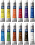 Winsor & Newton 390636 Cotman Water Colour Paint, Set of 12, 8ml Tubes