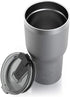 RTIC Tumbler with Splash Proof Lid, 20 oz, Graphite, Insulated Travel Stainless Steel Coffee Mug, Sweat Proof, Keeps Hot & Cold Longer