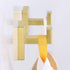 Bathroom Towel Hook 2 PCS, Angle Simple SUS304 Stainless Steel Shower Towel Holder, Coat Bathrobe Hanger, Square Robe Hook, Wall Mount, Brushed Gold