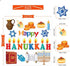 20 PCS Hanukkah Thick Gel Clings Chanukah Window Gel Clings Decals Stickers for Kids Toddlers and Adults Home Airplane Classroom Nursery Winter Holiday Party Supplies Decorations Removable and Reusable