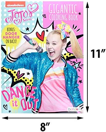 Activity Books JoJo Siwa Gigantic 192 Page Coloring Book with Door Hanger on Back