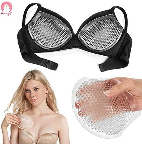 Femerchi Silicone Bra Inserts Pads for Sizes A-D – Breathable, Nonslip Breast Enhancers Inserts – Reusable, Washable Bra Pads Inserts Push Up – Semi-Adhesive Design for Bra, Bikini, Sports Bra