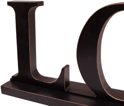 Wooden LOVE Sign Home Decor Table Top Sign Freestanding Decorative Wood Cutout Letter Valentine's Day Love Tableotp Decor Wedding Decor