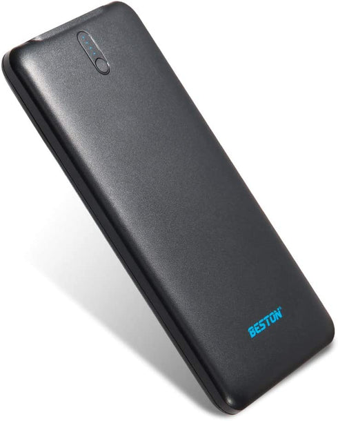 BESTON Portable Charger, Ultra Slim 10000mAh Power Bank, Dual High-Speed Charging Port Battery Pack for iPhone, Android Phones, Tablets