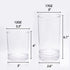 REALWAY Unbreakable Plastic Drinking Tumblers,Reusable Plastic Cups,Clear Plastic Tumblers,Acrylic Glasses,Dishwasher Safe,Set of 6 (12oz & 17oz)