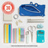 ZIPIT Monster Pencil Case for Boys, Holds Up to 30 Pens, Machine Washable, Made of One Long Zipper!, Royal Blue