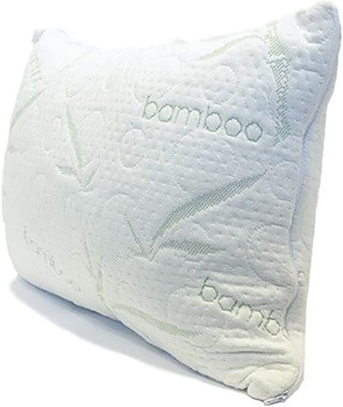 All That Jazz Best Bamboo Travel Memory Foam Pillow for Neck & Shoulder Pain Relief. Airplane Or Automobile 15" X 10.5"