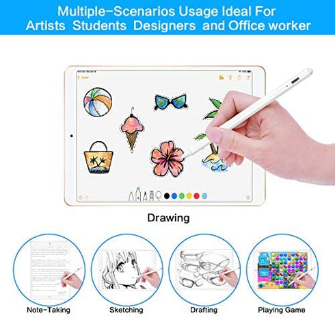 Stylus Pen for Apple iPad Pencil - Pen for iPad 9th 8th 7th 6th Gen Palm Rejection for Apple Pencil 2nd Generation Compatible 2018-2022 iPad Mini 6th 5th iPad Air 5th 4th 3rd iPad Pro 11-12.9 Inch