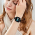 UHKZ Stretchy Nylon Bands Compatible with Fitbit Versa 3/Fitbit Sense for Women Men,Adjustable Breathable Fabric Sport Elastic Wristband for Fitbit Versa Smart Watch,Black