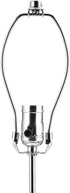 Canomo Nickel Finish Make A Lamp Kit 3-Way with 8 Inch Harp, 2 Pieces 12" Lamp Pipe, and All Parts Needed and Instructions for Lamp Design or Repair