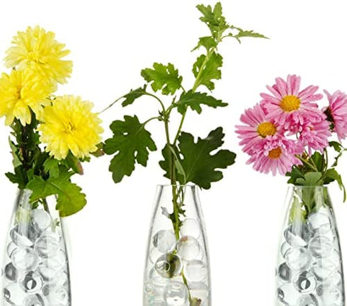 Hicarer 10000 Pieces Vase Filler Beads Gems Water Gel Beads Growing Crystal Pearls Wedding Centerpiece Decoration (Clear)